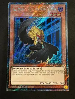 Blackwing - Kalut the Moon Shadow RA03-EN217 Platinum Secret Rare PSR Yu-Gi-Oh! - Image 1