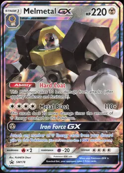 Sun & Moon Promo Melmetal GX - SM178 Holo Promo Pokemon (Jumbo Card) NM/M - Image 1