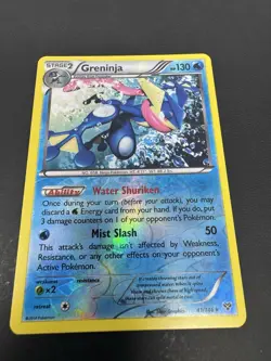 Pokemon TCG Greninja Card Reverse Holo Pokemon XY 41/146 - Image 1