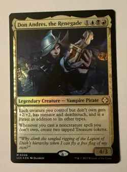 Don Andres, the Renegade 6 M Foil LCC MTG NM - Image 1