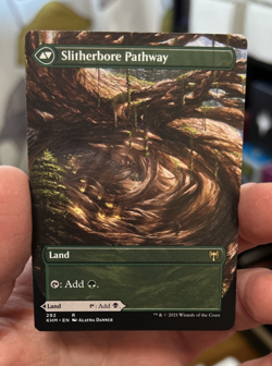Darkbore Pathway Slitherbore Pathway KHM MTG 292 Borderless NM - Image 2