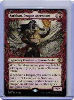 Sarkhan, Dragon Ascendant (302) Showcase Tarkir: Dragonstorm TDM MTG Magic - Image 1