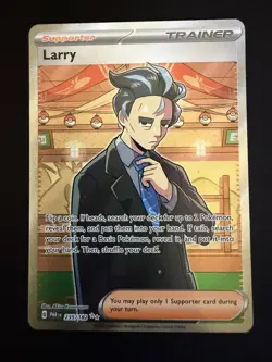 Larry 235/182 Ultra Rare Trainer SV04: Paradox Rift Pokemon TCG NM - Image 1
