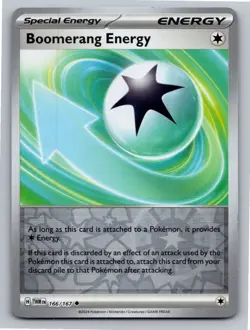Boomerang Energy 166/167 Uncommon Twilight Masquerade Pokemon Reverse Holo NM - Image 1