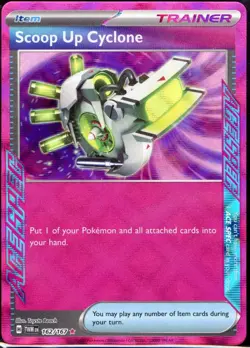 Scoop Up Cyclone 162/167 Pokemon Twilight Masquerade ACE SPEC NM - Image 1