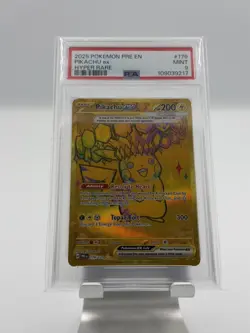 PSA 9 - Pikachu ex - 179/131 - Prismatic Evolutions Gold Full Art - Pokemon TCG - Image 1