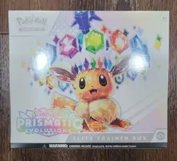 Pokemon Prismatic Evolutions ETB Eevee English Factory SEALED - Image 1