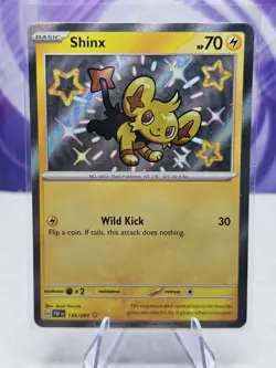 Pokemon TCG Shinx 135/091 SV: Paldean Fates Baby Shiny Holo Rare NM - Image 1