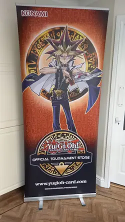 Yu-Gi-Oh Official Tournament Store Display Stand (collapsible) with carry bag. - Image 1