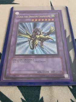 Yu-Gi-Oh Gaia The Dragon Champion LOB-EN125 Ultra Rare Vintage - Image 1