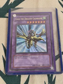 Yu-Gi-Oh Gaia The Dragon Champion LOB-EN125 Ultra Rare Vintage - Image 3