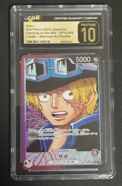 One Piece Sabo OP13-004 Alt Leader Japanese CGC 10 Pristine - Image 1