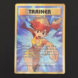 Pokemon TCG Card Misty's Determination 108/108 Evolutions Ultra Rare - LP - Image 1