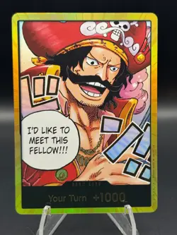 Don Card Gol.D.Roger Gold Frame OP13 Carrying On His Will One Piece - Image 1