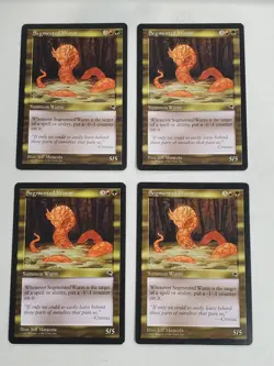 MTG Playset 4x Segmented Wurm (Tempest/Gold/U) - BGM - Image 1