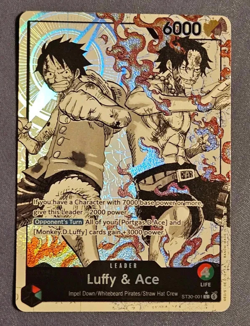 ST30-001 Luffy & Ace Leader Alt Art (Parallel) One Piece Card Game ENGLISH - Image 1