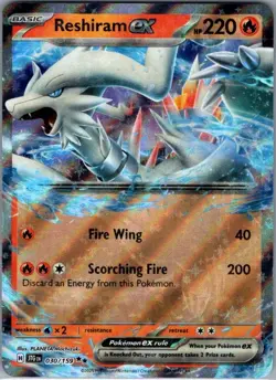 Reshiram ex 030/159 SV09: Journey Together - Pokemon Card - NM - Image 1