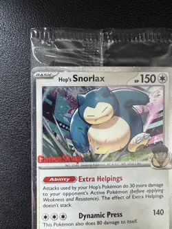 Pokemon Hop's Snorlax - (GameStop) (Cosmos Holo) Promo Cards Products 117/159 NM - Image 3