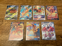 Japanese Pokemon Charizard 7 Card Lot 331/190, 211/171, 102/100,Holo, GX, V - Image 1