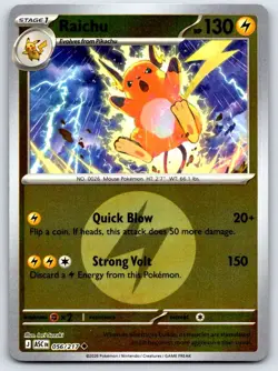 RAICHU ENERGY 056/217 ENERGY REVERSE HOLO ME: ASCENDED HEROES POKEMON NM/M - Image 1