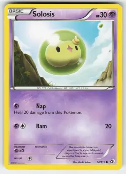 Solosis (74) 74/113 Common Legendary Treasures Pokemon Near Mint - Image 1