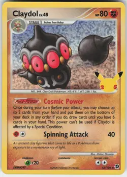Claydol 15/106 holo Celebrations: Classic Collection Pokemon NM - Image 1