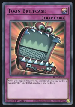 Toon Briefcase - DLCS-EN080 - PURPLE Ultra Rare - 1st Edition Yugioh - Image 1