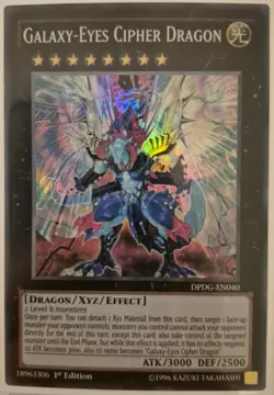 YuGiOh Galaxy-Eyes Cipher Dragon Super Rare 1st Edition DPDG-EN040 - Image 1