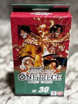 SEALED ENGLISH ONE PIECE STARTER DECK LUFFY & ACE ST-30 ST30 - Image 1
