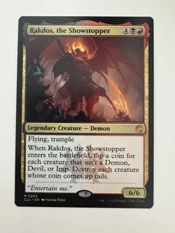 Rakdos the Showstopper MTG Magic the Gathering Card NM Near Mint CLU - Image 1