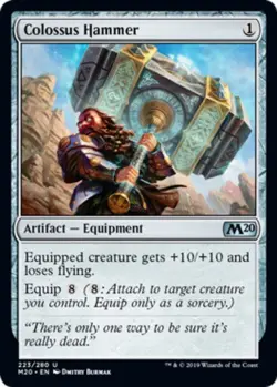 MTG Colossus Hammer, Core Set 2020, Damaged, English - Image 1