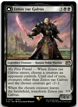 MTG Zenos yae Galvus // Shinryu, Transcendent Rival Final Fantasy FIN #127 rare - Image 1