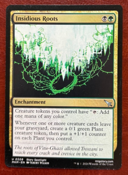 1x NM Insidious Roots - 0208 U MKM MTG Magic Never Played x1 - Image 1