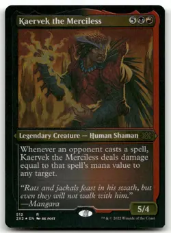 Kaervek the Merciless (Foil Etched) #512 (LP) Double Masters 2022 2X2 Magic MTG - Image 1