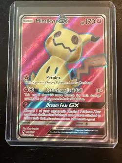 Pokemon TCG Mimikyu GX 206/214 SM-Lost Thunder Full Art Holo UR ENG 2018 - Image 1