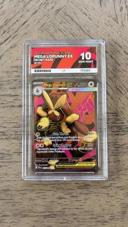 Mega Lopunny EX 128/094 Phantasmal Flames ACE 10 GEM Pokemon TCG psa - Image 1