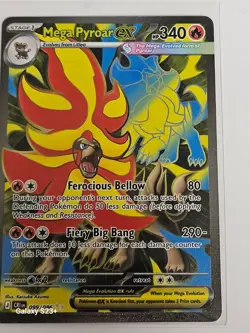 Pokemon Mega Pyroar EX Chaos Rising 099/086 SecretRare Full Art Holo English - Image 1