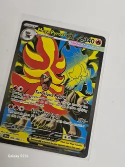 Pokemon Mega Pyroar EX Chaos Rising 099/086 SecretRare Full Art Holo English - Image 2