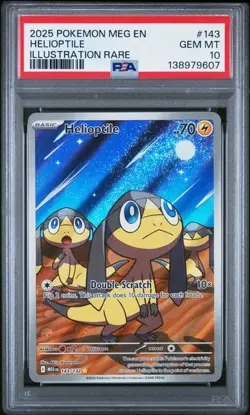 2025 POKEMON MEG 151 #143 HELIOPTILE PSA 10 GEM MINT - Image 1