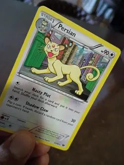 Pokemon ENGLISH Persian Next Destinies COSMOS Holo Card 81/99 EXCELLENT+ SWIRL - Image 5