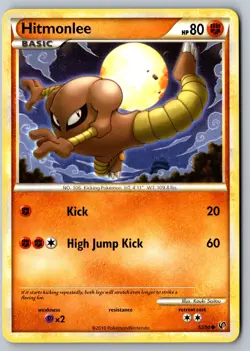Pokemon: Hitmonlee Common Undaunted 52/90 LP - Image 1