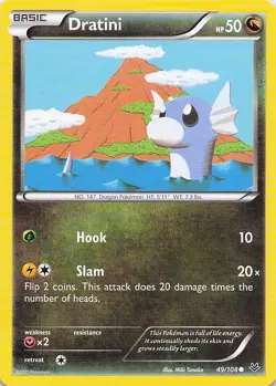 Dratini - 49/108 Common 2015 Roaring Skies Pokemon DMG - Image 1