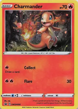 Charmander - SWSH092 Holo Holo Promo Sword & Shield Promo Pokemon LP - Image 1