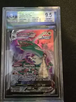 Pokemon Sword And Shield Silver Tempest Rayquaza Vmax TG20/TG30 BGS 9.5 - Image 1