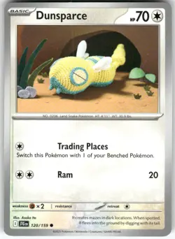 Dunsparce 120/159 Common Journey Together Pokemon Near Mint - Image 1