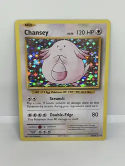 Pokemon Chansey Evolutions Holo Card 70/108 NM - Image 1