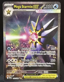 Pokemon TCG Mega Starmie EX 118/088 Evolutions Full Art Holo Ultra Rare 330HP - Image 1
