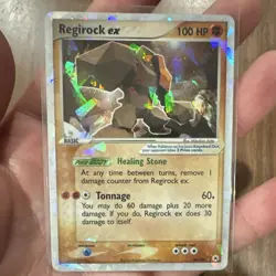 Pokemon TCG Regirock ex 98/101 Hidden Legends Holo Ultra Rare English 2004 - Image 1