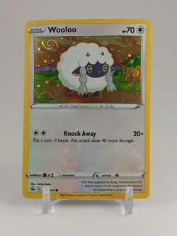 Pokemon Wooloo 222/264 (with Swirl) - Fusion Strike Cosmos Holo- LP - Image 1