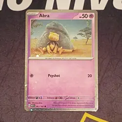 Pokemon TCG Abra 063/165 Cosmos Holo Promo SWIRL Basic 50 HP Eng 2019 - Image 1